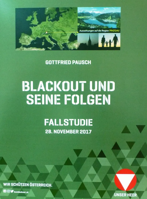 Buchcover: GOTTFRIED PAUSCH – BLACKOUT UND SEINE FOLGEN. FALLSTUDIE 28. NOVEMBER 2017